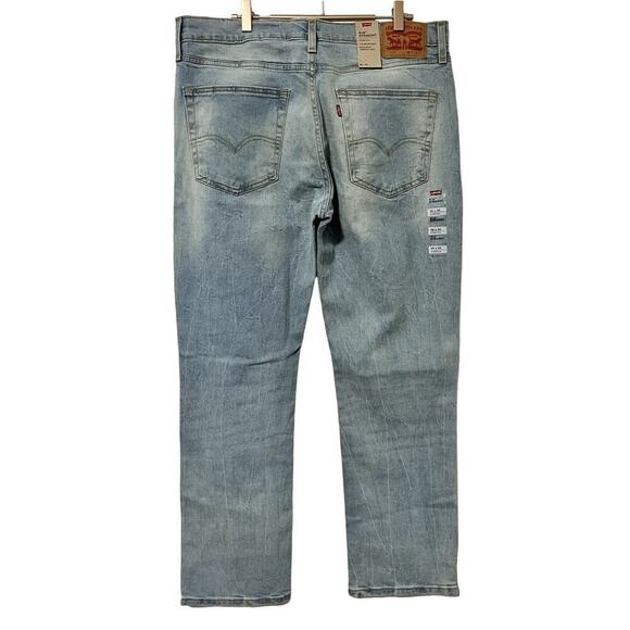 Levis 514 Straight Leg Men's Jeans 36x30 Blue Zip Fly Light Wash NEW - Picture 2 of 8